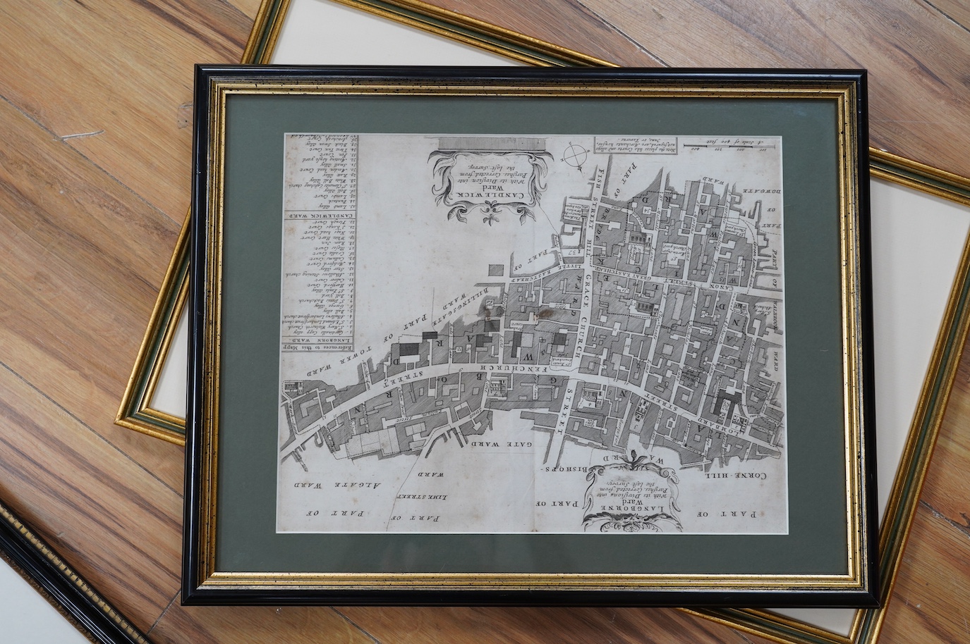 A collection of Maps and 19th century engravings to include After Robert Morden, Durham, Aldgate Ward, and Hastings From the White Rock, largest 37 x 43cm. Condition - varies, mostly fair